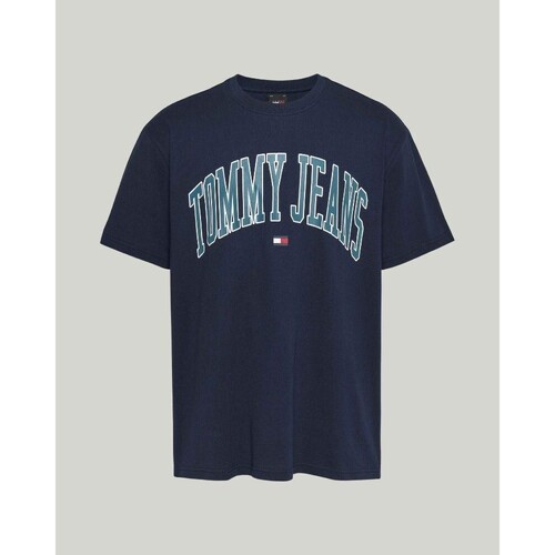 Textil Muži Trička s krátkým rukávem Tommy Hilfiger DM0DM18558C1G Modrá