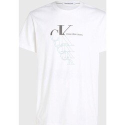Textil Muži Trička s krátkým rukávem Calvin Klein Jeans J30J325352 Bílá