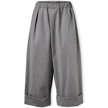 Textil Ženy Kalhoty Wendykei Trousers 823148 - Grey Stripes Šedá