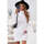 Textil Ženy Krátké šaty Omg Dámské pletené šaty s rolákem Boligrafo bílá Bílá
