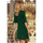 Textil Ženy Krátké šaty Numoco Dámské mini šaty Neva tmavě zelená Zelená