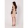 Textil Ženy Krátké šaty Makover Dámské mini šaty Maren K182 béžová Béžová
