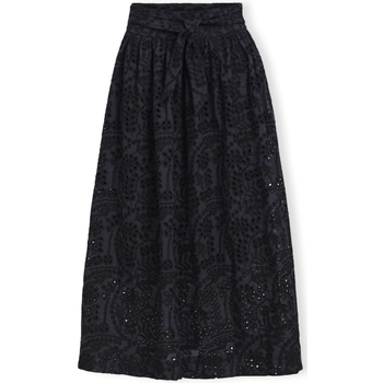 Object Krátké sukně Bodie Skirt - Black/Denim Blue - Černá
