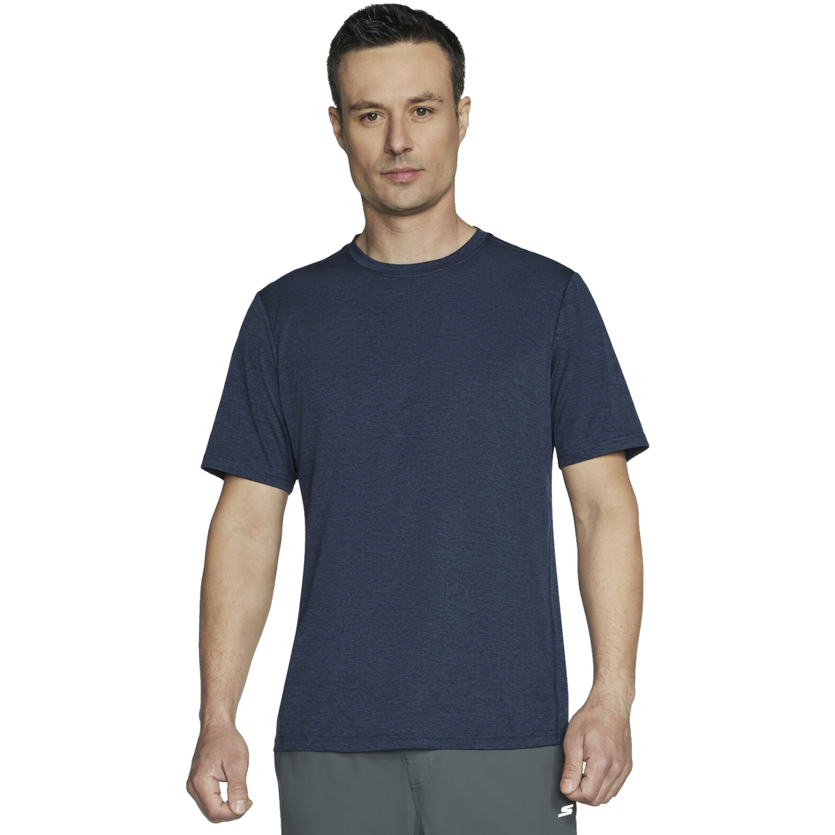 Textil Muži Trička s krátkým rukávem Skechers GO DRI Charge Tee Modrá