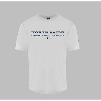 Textil Muži Trička s krátkým rukávem North Sails 9024020101 White Bílá