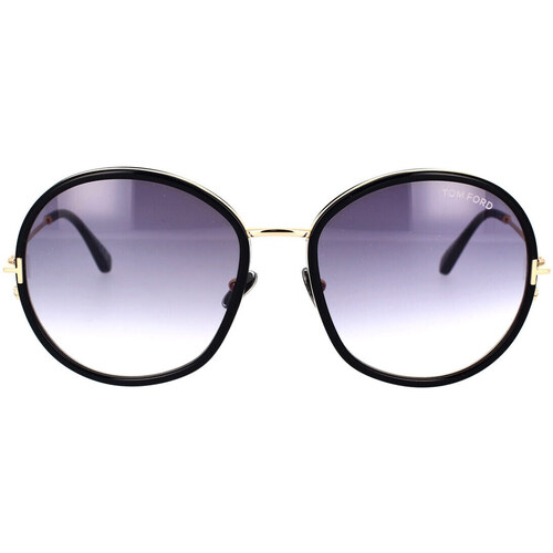 Hodinky & Bižuterie sluneční brýle Tom Ford Occhiali da Sole  Hunter FT0946/S 01B Černá