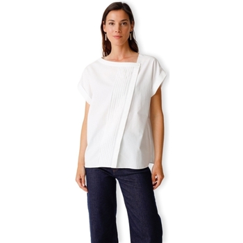 Textil Ženy Halenky / Blůzy Skfk Anais Shirt - White Bílá