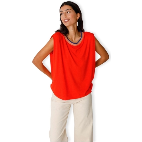 Textil Ženy Mikiny Skfk T-Shirt Belia - Red Červená