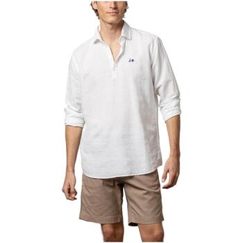 Textil Muži Košile s dlouhymi rukávy Scotta  Bílá