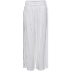 Textil Ženy Kalhoty Only Noos Tokyo Linen Trousers - Bright White Bílá