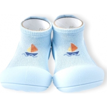 Boty Děti Bačkůrky pro miminka Attipas Yacht - Sky Blue Modrá