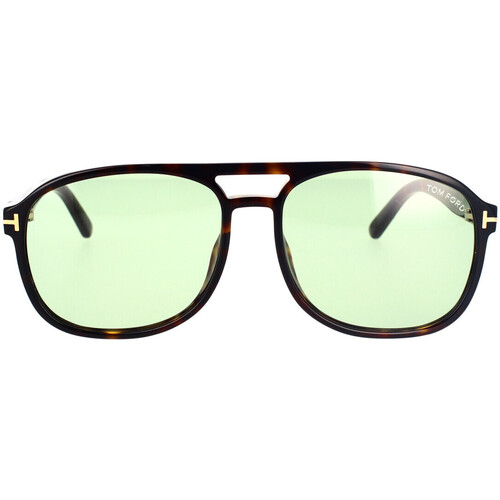 Hodinky & Bižuterie sluneční brýle Tom Ford Occhiali da Sole  Rosco FT1022/S 52N Hnědá