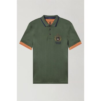 Textil Muži Polo s krátkými rukávy Aeronautica Militare 241PO1761P199 Zelená