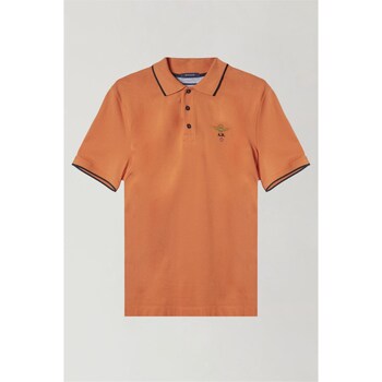 Textil Muži Polo s krátkými rukávy Aeronautica Militare 241PO1308P82 Oranžová