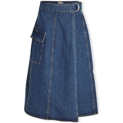Textil Ženy Sukně Vila Norma Skirt - Medium Blue Denim Hnědá