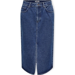 Textil Ženy Sukně Only Noos Bianca Midi Skirt - Medium Blue Denim Modrá