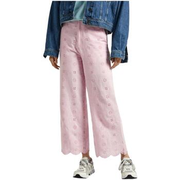 Textil Ženy Kalhoty Pepe jeans  Růžová
