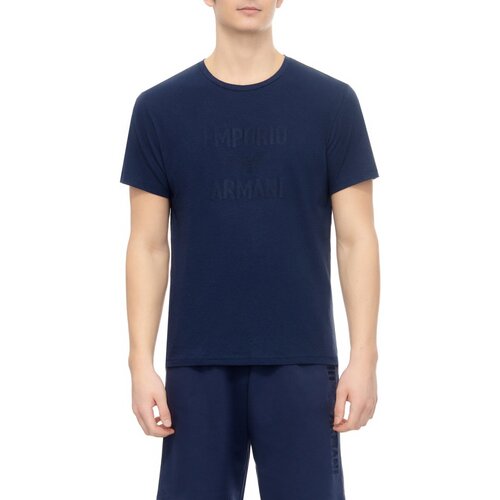 Textil Muži Trička s krátkým rukávem Emporio Armani 211818 4R485 Modrá