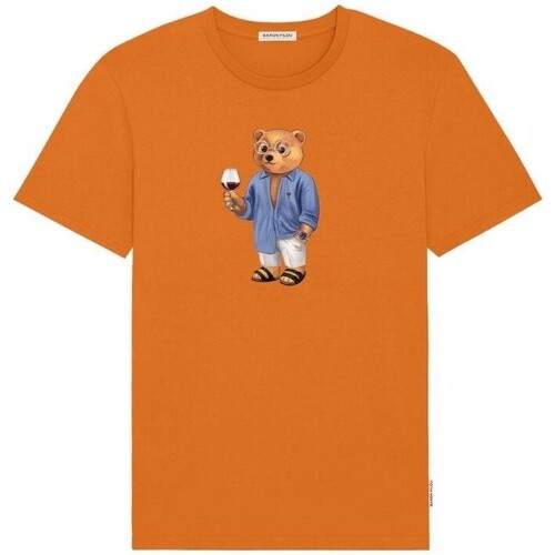 Textil Muži Trička s krátkým rukávem Baron Filou THE YACHT OWNER Oranžová