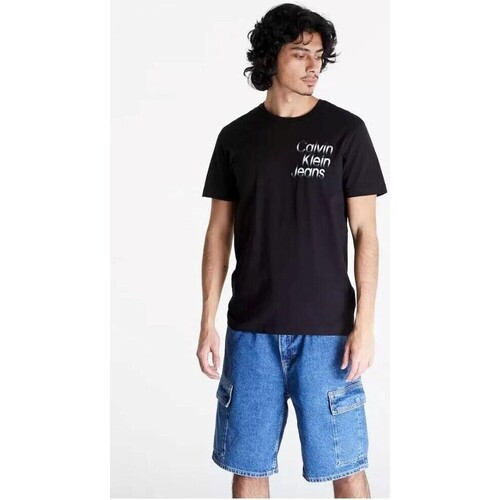 Textil Muži Trička s krátkým rukávem Calvin Klein Jeans J30J325189 Černá