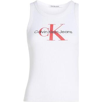 Textil Ženy Trička s krátkým rukávem Calvin Klein Jeans  Bílá
