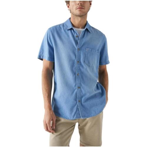 Textil Muži Košile s dlouhymi rukávy Salsa  Modrá