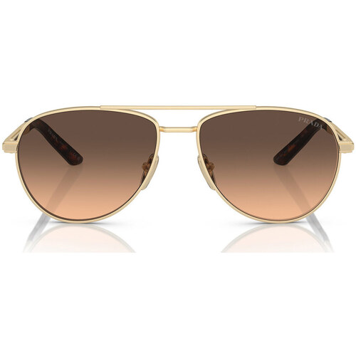 Hodinky & Bižuterie sluneční brýle Prada Occhiali da Sole  PRA54S VAF50C Zlatá