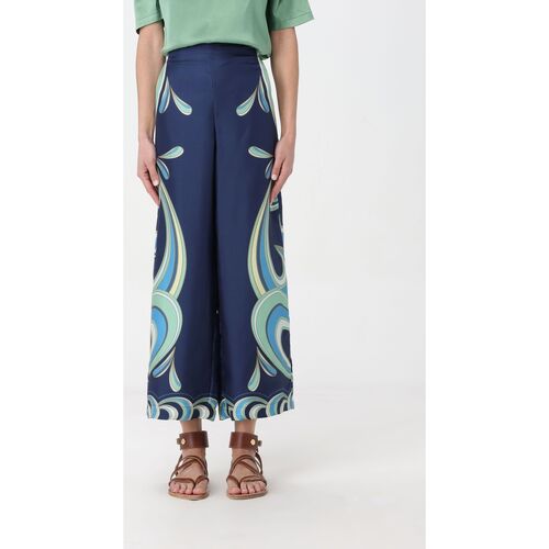 Textil Ženy Kalhoty Maliparmi JH720031027 D8028 Modrá