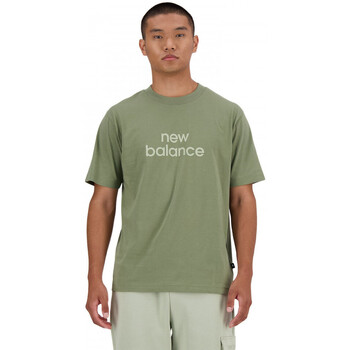 New Balance Trička & Pola Sport essentials linear t-shirt - Zelená