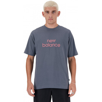 New Balance Trička & Pola Sport essentials linear t-shirt - Modrá
