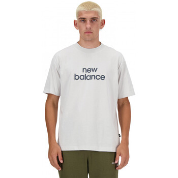 New Balance Trička & Pola Sport essentials linear t-shirt - Bílá