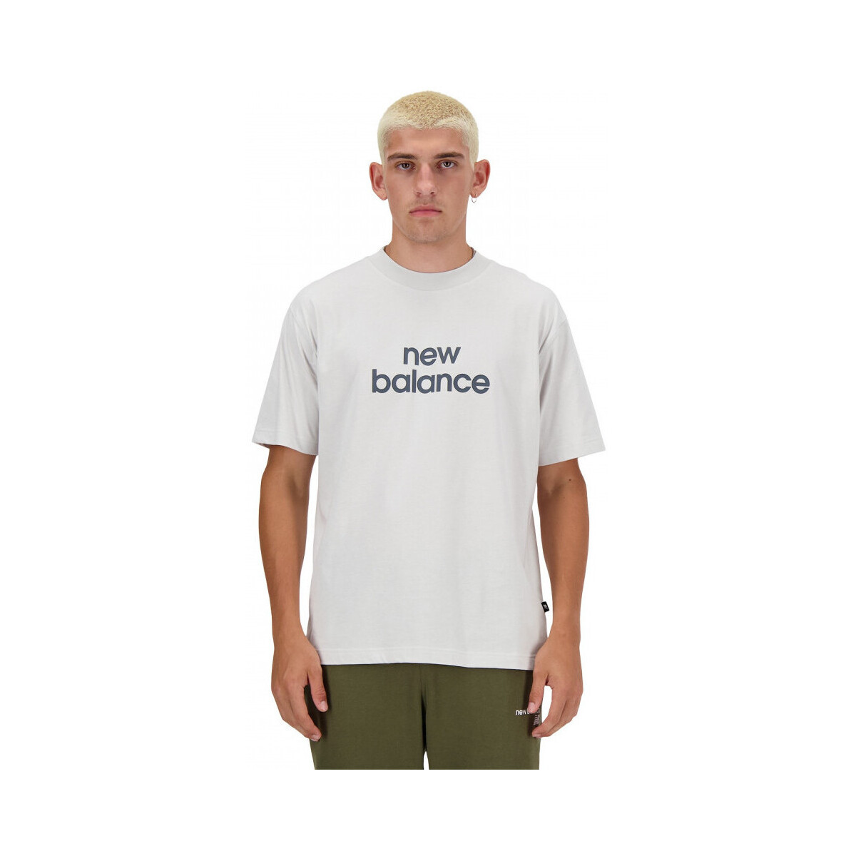 Textil Muži Trička & Pola New Balance Sport essentials linear t-shirt Bílá