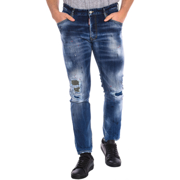 Textil Muži Kalhoty Dsquared S74LB0993-S30708-470 Modrá