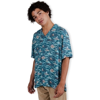 Textil Muži Košile s dlouhymi rukávy Brava Fabrics Peanuts Coast Aloha Shirt - Blue Modrá
