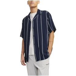 Textil Muži Košile s dlouhymi rukávy Jack & Jones  Modrá