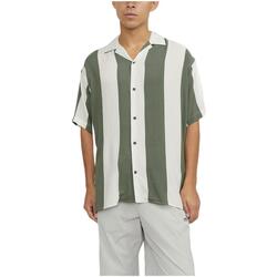 Textil Muži Košile s dlouhymi rukávy Jack & Jones  Zelená