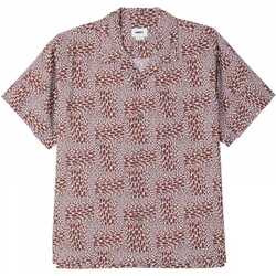 Textil Muži Košile s dlouhymi rukávy Obey Hobart woven Fialová