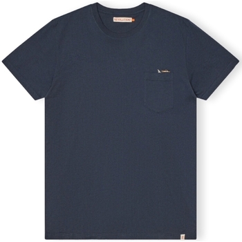 Textil Muži Trička & Pola Revolution T-Shirt Regular 1365 SHA - Blue Modrá