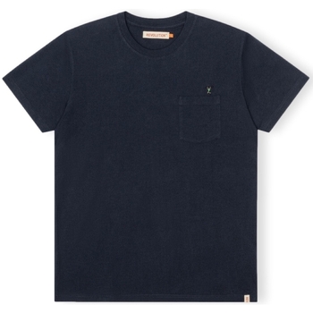 Textil Muži Trička & Pola Revolution T-Shirt Regular 1341 WEI - Navy Modrá