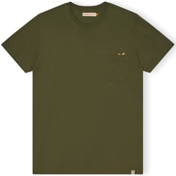 Textil Muži Trička & Pola Revolution T-Shirt Regular 1365 SLE - Army Zelená