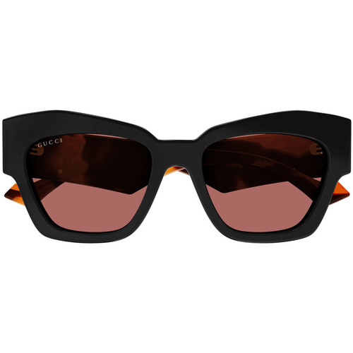 Hodinky & Bižuterie sluneční brýle Gucci Occhiali da Sole  GG1422S 005 Černá
