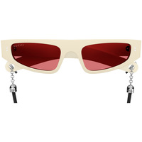 Hodinky & Bižuterie sluneční brýle Gucci Occhiali da sole  GG1634S 007 con Laccio Černá