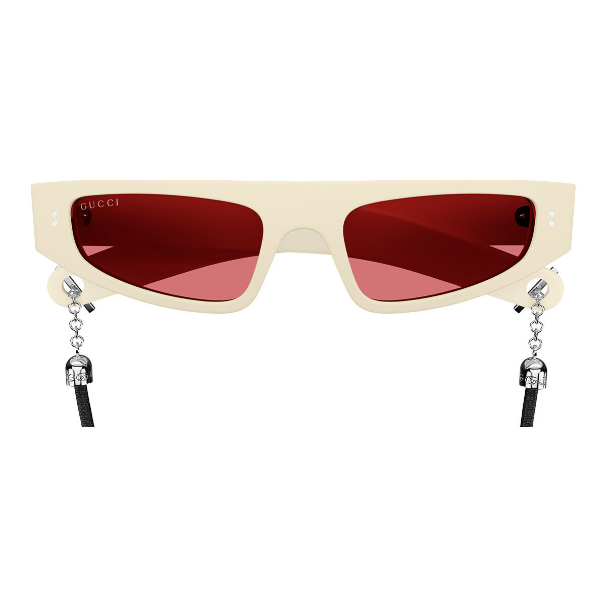 Hodinky & Bižuterie sluneční brýle Gucci Occhiali da sole  GG1634S 007 con Laccio Černá