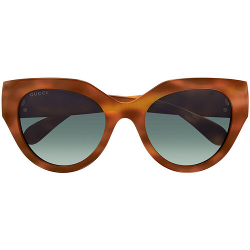 Hodinky & Bižuterie Ženy sluneční brýle Gucci Occhiali da Sole  GG1408S 004 Hnědá