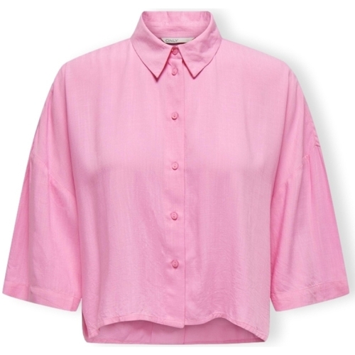 Textil Ženy Halenky / Blůzy Only Noos Astrid Life Shirt 2/4 - Begonia Pink Růžová