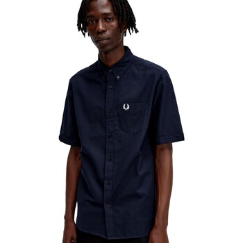 Fred Perry CAMISA HOMBRE OXFORD   M5503 Modrá