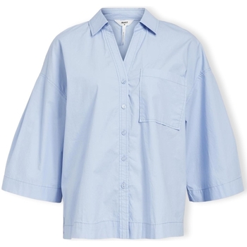 Textil Ženy Halenky / Blůzy Object Demi Shirt 3/4 - Brunnera Blue Modrá