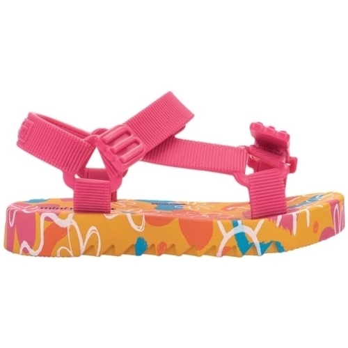 Boty Děti Sandály Melissa MINI  Playtime Baby Sandals - Yellow/Pink Růžová