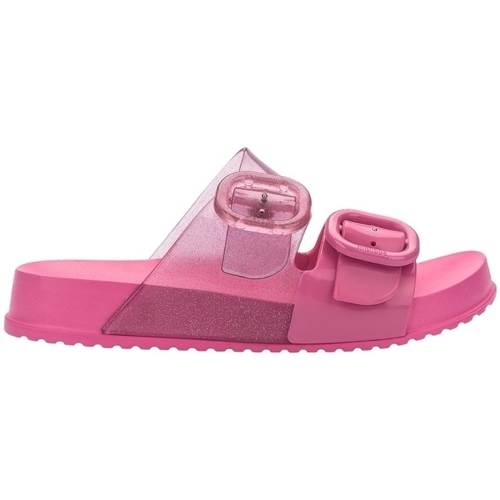 Boty Děti Sandály Melissa MINI  Kids Cozy Slide - Glitter Pink Růžová