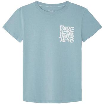 Textil Chlapecké Trička s krátkým rukávem Pepe jeans  Modrá